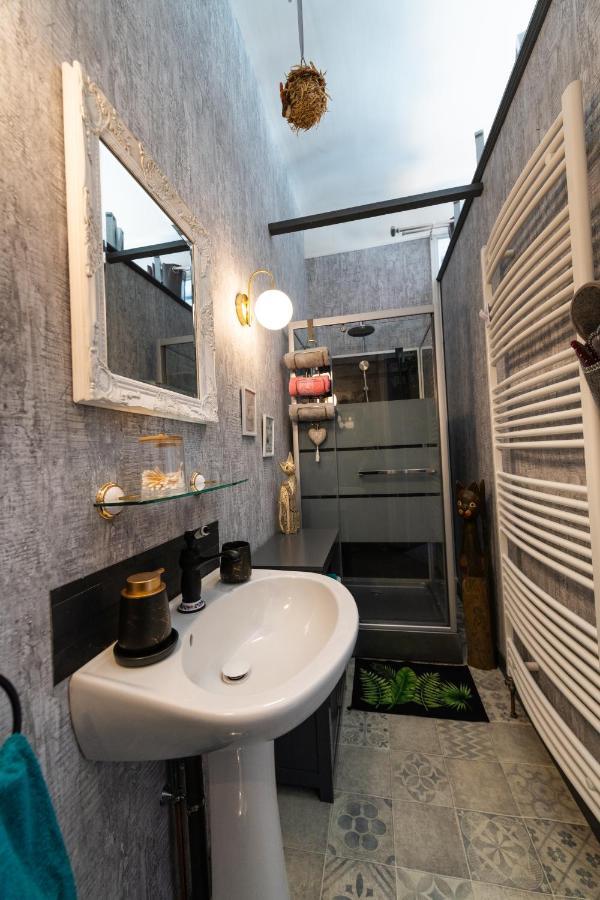 Studio Malou, Cuisine, Salle D'Eau, Terrasse Amenagee Olliergues Kültér fotó